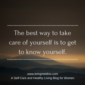The best way to take care of yourself is